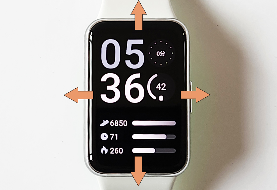 galaxy fit3スワイプ参考