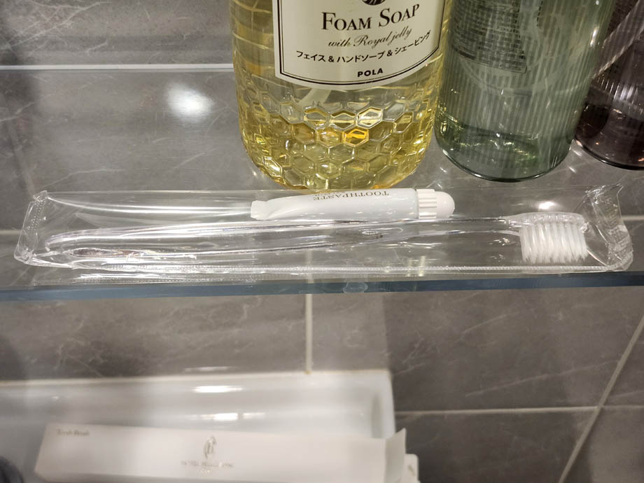 ホテルベルクラシック東京の歯ブラシ