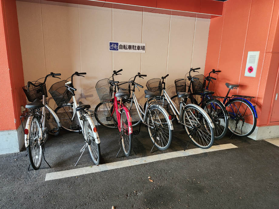 ホテルたいよう農園徳島県庁前のレンタルサイクル