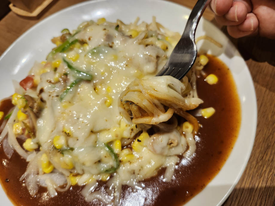 スパゲッティハウスヨコの極太麺